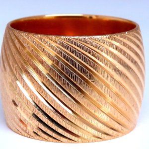 Wide Solid 16mm Band 14kt Gold Ring 9.5